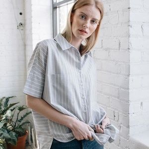 Tradlands Box Top in Harbor Stripe